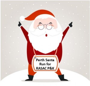 Santa advertising Perth's run for RASAC P&K