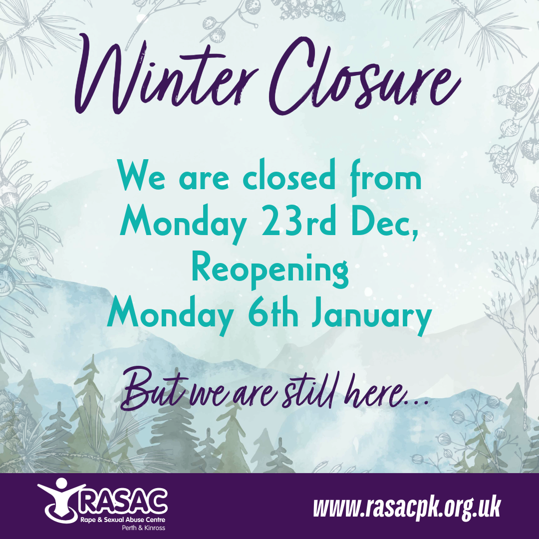 Winter Holidays Closure | Latest News | RASAC Perth & Kinross
